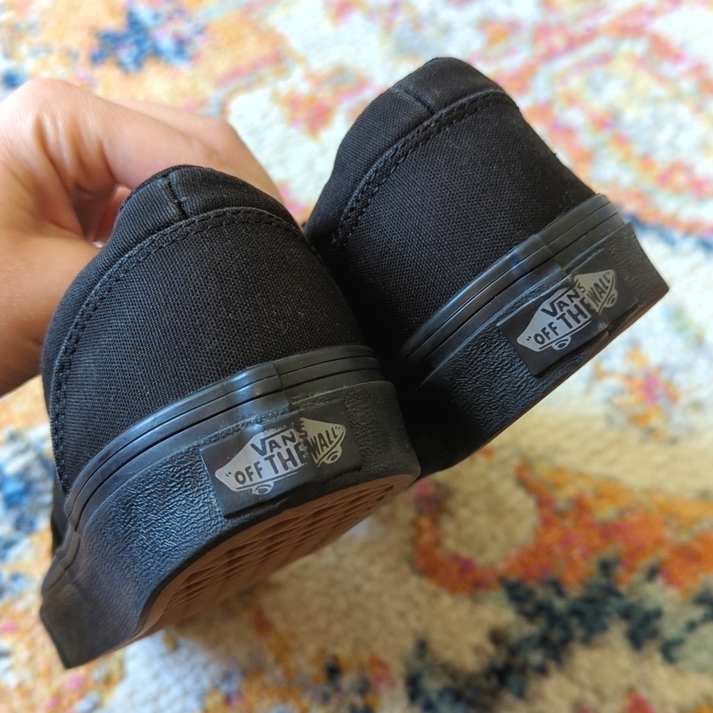 Vans Lo Pro Era Bleach Splattered Grunge Classic Canvas Skate Sneakers Black 6.5 - Picture 16 of 16